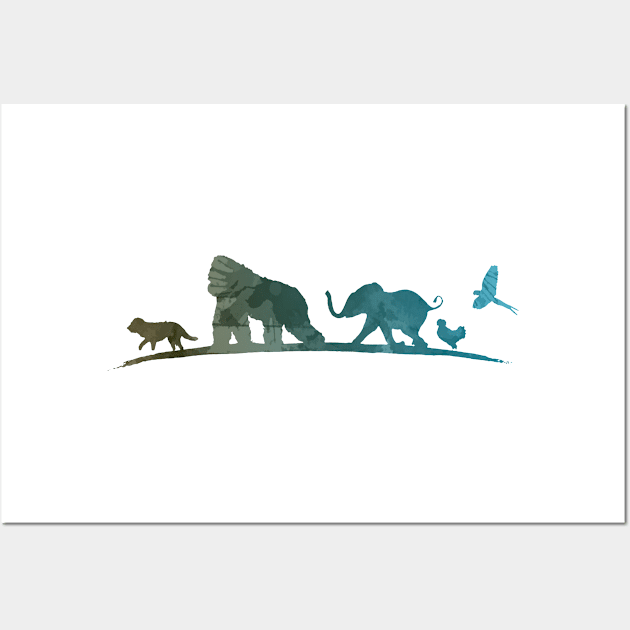 Animals Inspired Silhouette Wall Art by InspiredShadows